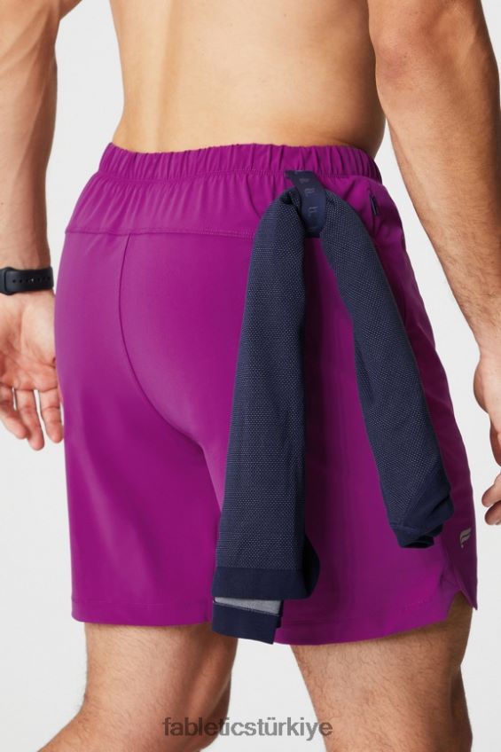 tr Fabletics erkekler kısa olan (çizgili) 139 patlıcan 40R06B3170