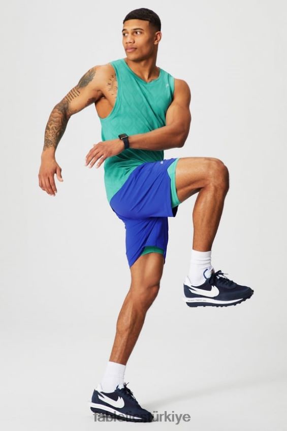 tr Fabletics erkekler kısa olan (çizgili) 142 Oxford mavisi 40R06B3182