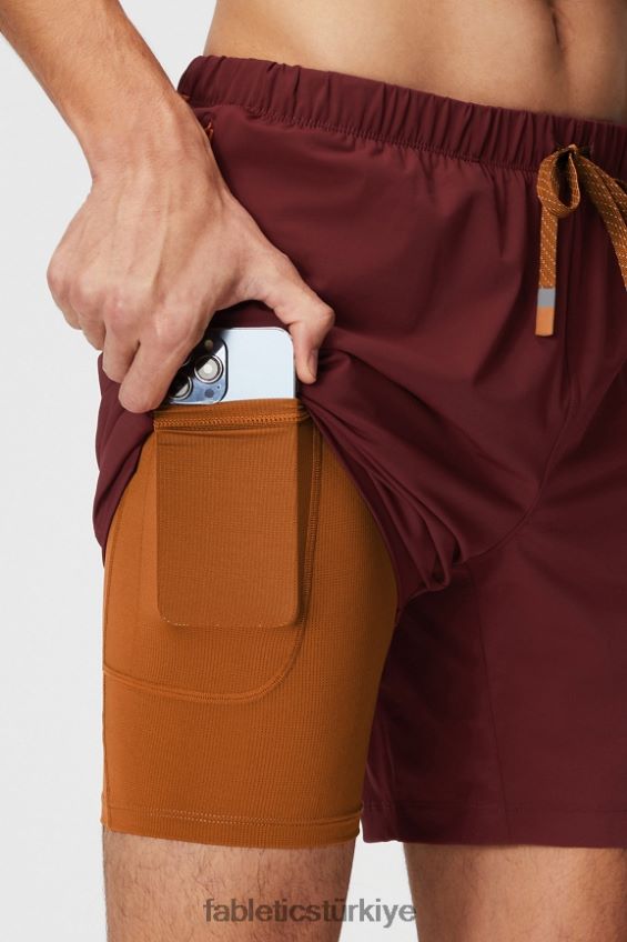 tr Fabletics erkekler kısa olan (çizgili) 142 adrenalin kırmızısı 40R06B3186