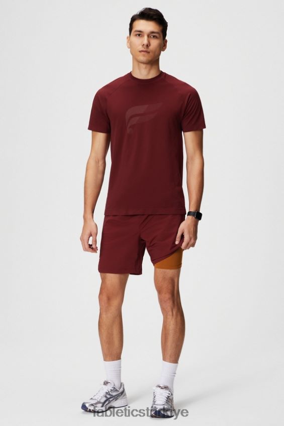 tr Fabletics erkekler kısa olan (çizgili) 142 adrenalin kırmızısı 40R06B3186