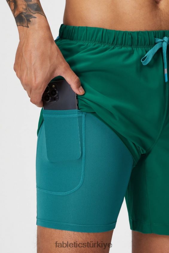 tr Fabletics erkekler kısa olan (çizgili) 142 çimen yeşili 40R06B3185