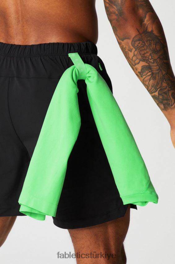 tr Fabletics erkekler kısa olan (çizgili) 142 yabani kireç ucu 40R06B3184