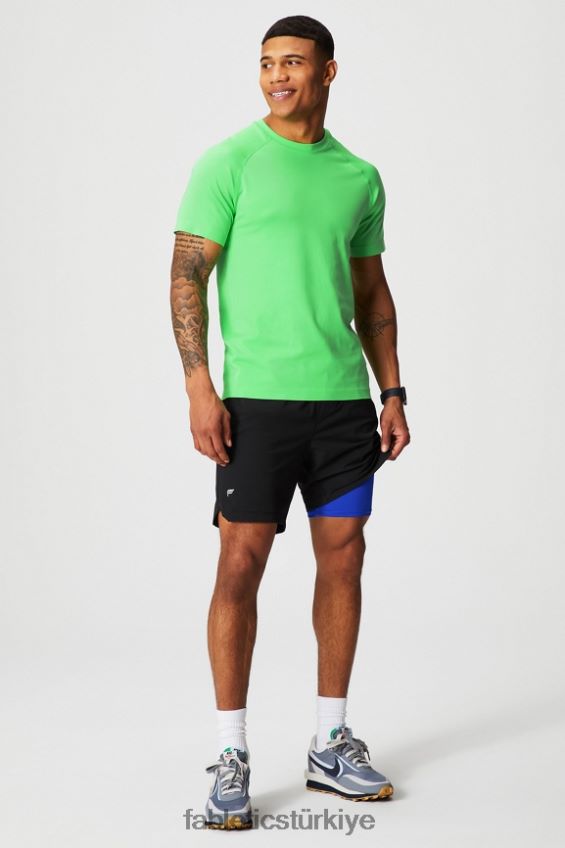 tr Fabletics erkekler kısa olan (çizgili) 142 yabani kireç ucu 40R06B3184