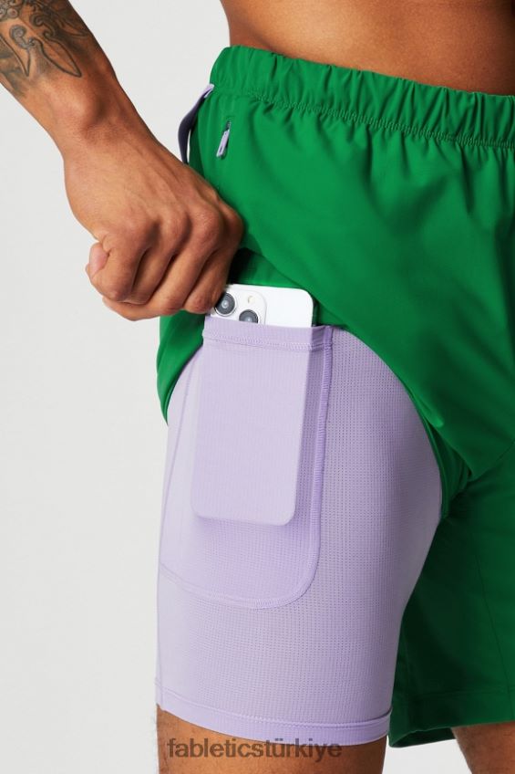 tr Fabletics erkekler kısa olan (çizgili) 142 yeşillik koymak 40R06B3183