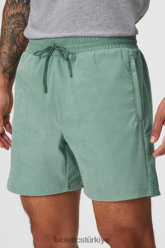 tr Fabletics erkekler kulüp kablosu kısa gri kekik 40R06B3317