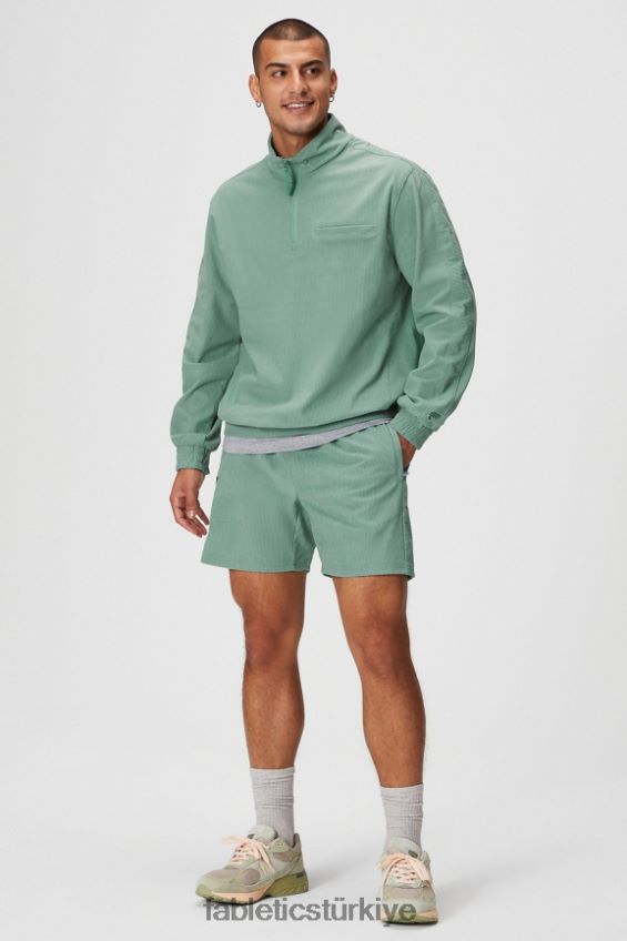 tr Fabletics erkekler kulüp kablosu kısa gri kekik 40R06B3317