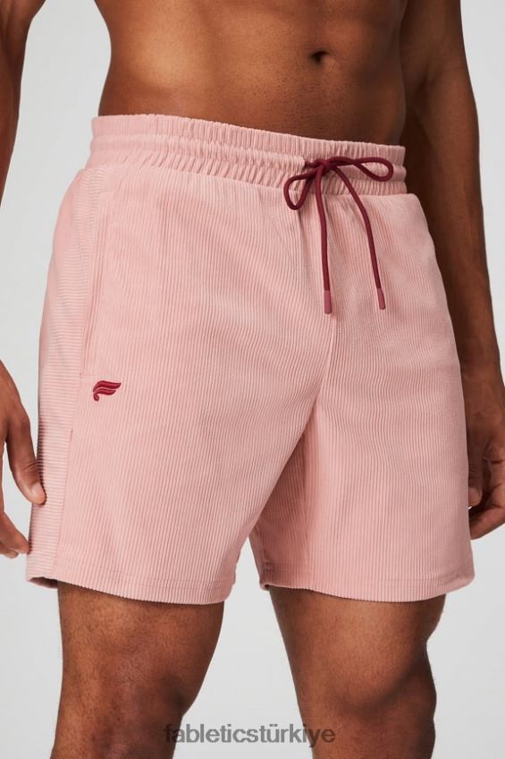 tr Fabletics erkekler kulüp kablosu kısa pembe kayrak 40R06B3318