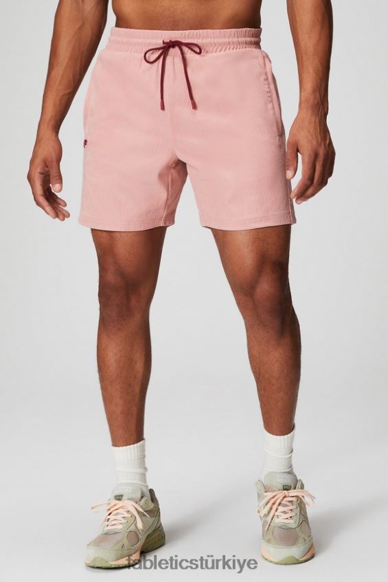 tr Fabletics erkekler kulüp kablosu kısa pembe kayrak 40R06B3318