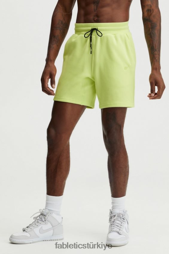 tr Fabletics erkekler maç sonrası kısa solmuş kireç 40R06B3351