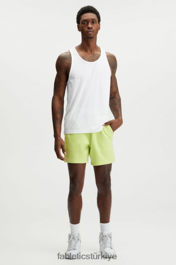 tr Fabletics erkekler maç sonrası kısa solmuş kireç 40R06B3351