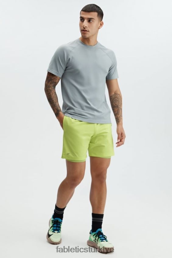 tr Fabletics erkekler temel kısa 165 solmuş kireç 40R06B3342