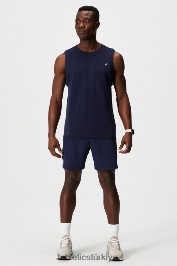 tr Fabletics erkekler temel kısa ii 144 derin donanma 40R06B3192