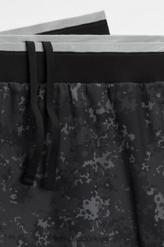 tr Fabletics erkekler temel kısa ii 145 siyah yeni kamuflaj 40R06B3197