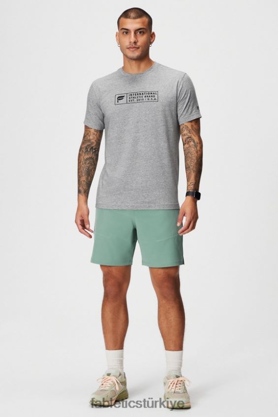 tr Fabletics erkekler temel kısa ii 146 gri kekik delikli 40R06B3203