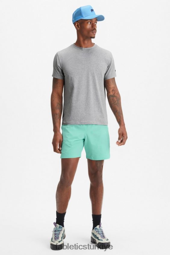 tr Fabletics erkekler temel kısa ii 146 nane sisi delikli 40R06B3206