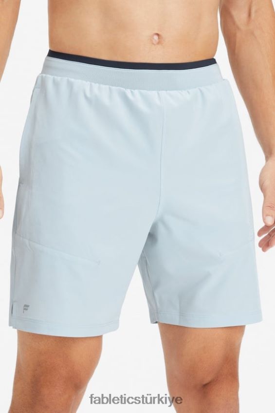 tr Fabletics erkekler temel kısa ii 147 mavi kül delikli 40R06B3209