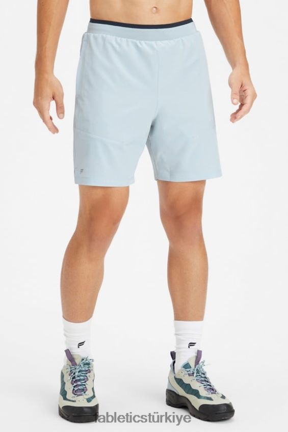 tr Fabletics erkekler temel kısa ii 147 mavi kül delikli 40R06B3209