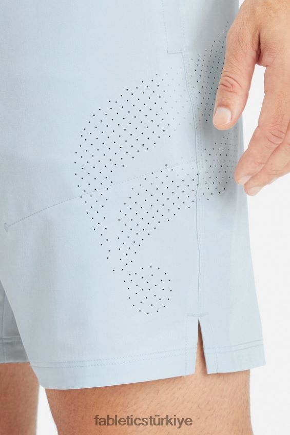 tr Fabletics erkekler temel kısa ii 147 mavi kül delikli 40R06B3209