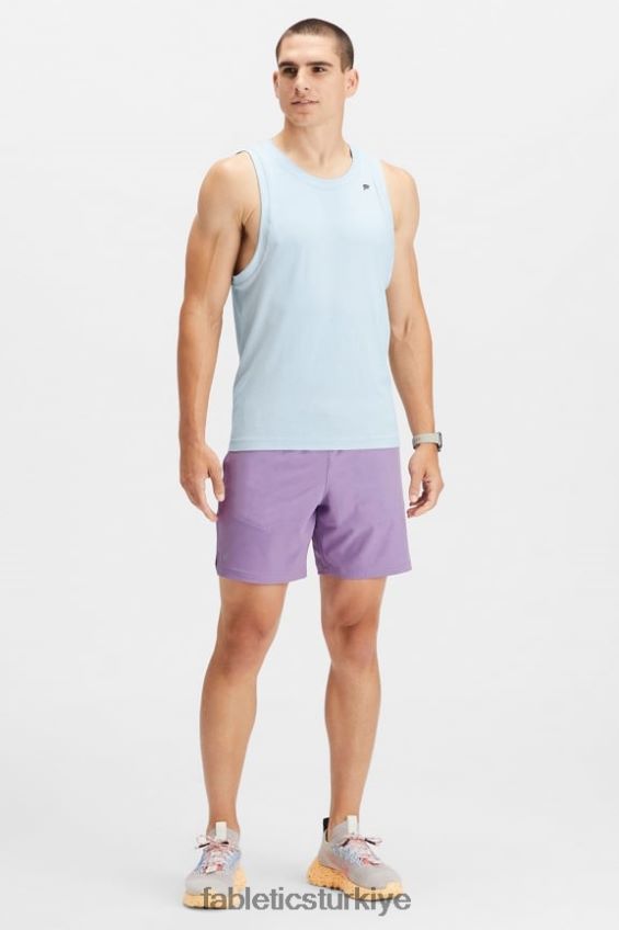 tr Fabletics erkekler temel kısa ii 149 mor vibe delikli 40R06B3218