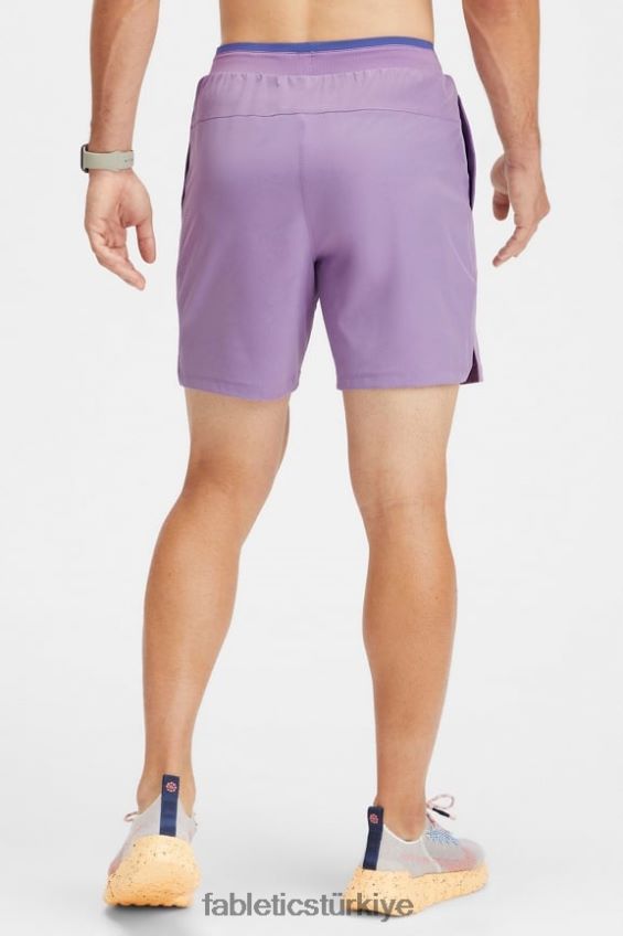 tr Fabletics erkekler temel kısa ii 149 mor vibe delikli 40R06B3218