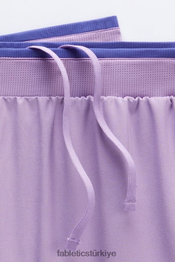 tr Fabletics erkekler temel kısa ii 149 mor vibe delikli 40R06B3218