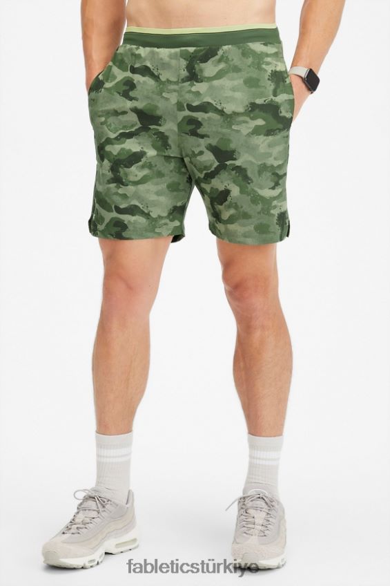 tr Fabletics erkekler temel kısa ii 149 taktik yeşil kamuflaj 40R06B3221