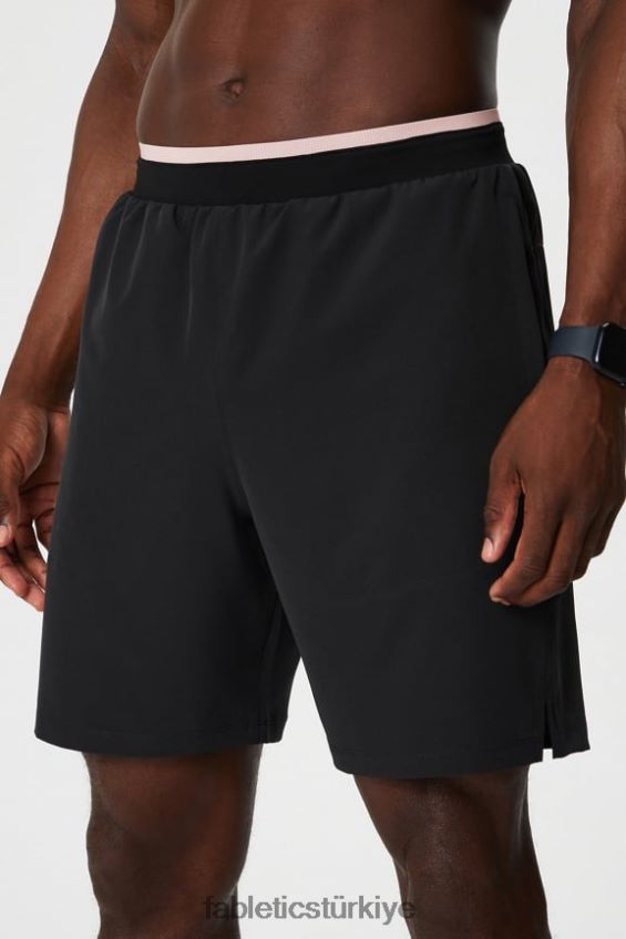 tr Fabletics erkekler temel kısa ii 150 siyah/pembe tereyağlı krema 40R06B3225