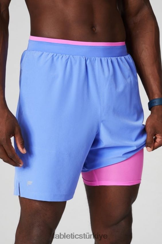 tr Fabletics erkekler temel kısa ii (çizgili) 132 deniz salyangozu yumruk 40R06B3125