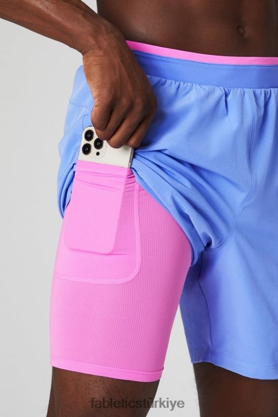 tr Fabletics erkekler temel kısa ii (çizgili) 132 deniz salyangozu yumruk 40R06B3125