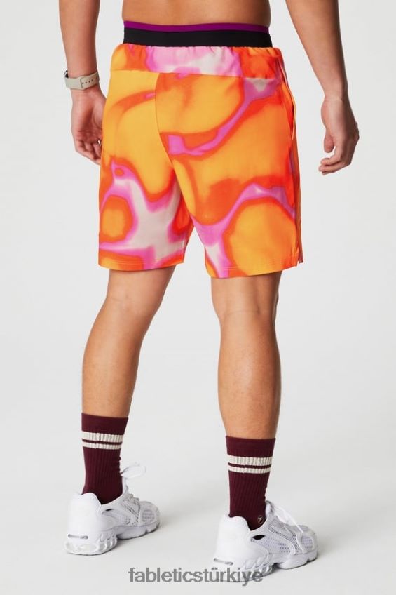 tr Fabletics erkekler temel kısa ii (çizgili) 132 pembe kaçış yaz çılgınlığı 40R06B3123