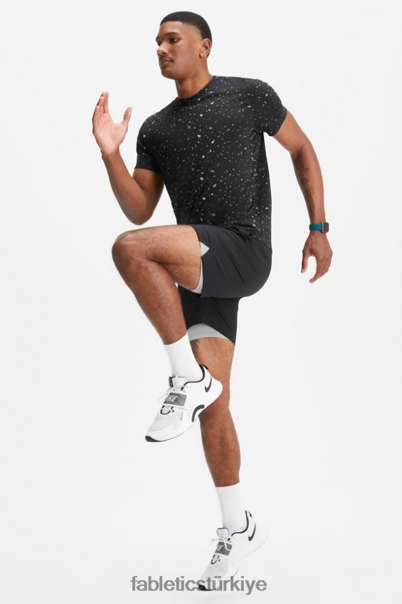tr Fabletics erkekler temel kısa ii (çizgili) 132 siyah 40R06B3126