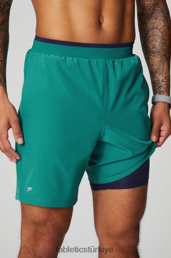 tr Fabletics erkekler temel kısa ii (çizgili) 133 Miami gelgiti 40R06B3131