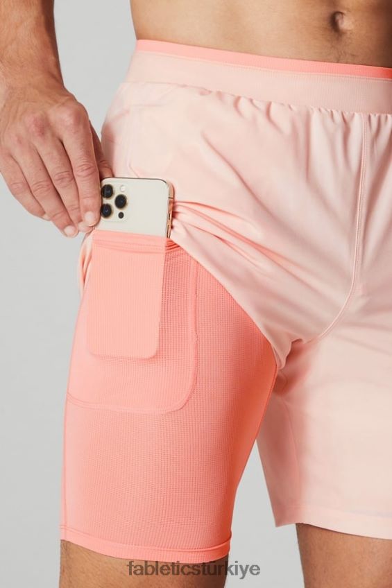 tr Fabletics erkekler temel kısa ii (çizgili) 133 pembe tereyağı 40R06B3130