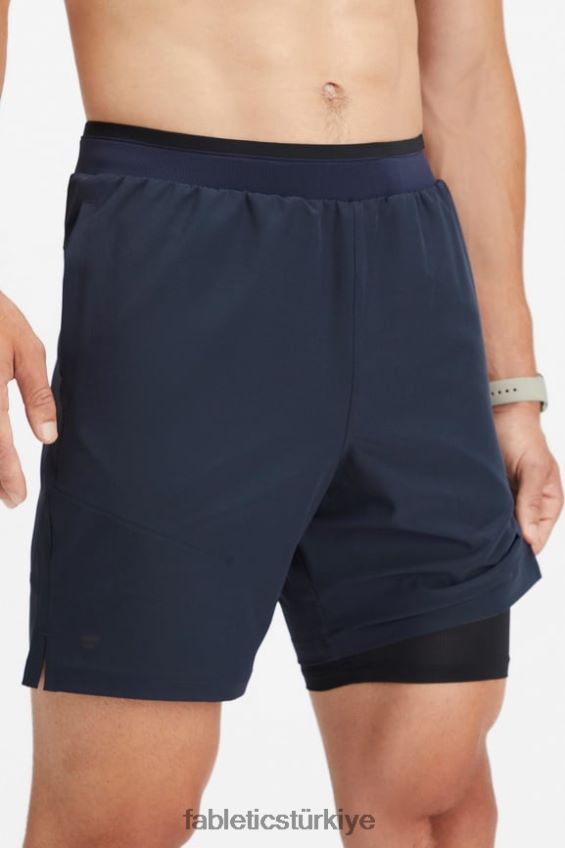 tr Fabletics erkekler temel kısa ii (çizgili) 134 klasik donanma 40R06B3134