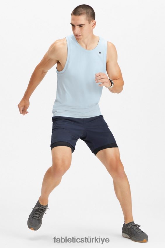 tr Fabletics erkekler temel kısa ii (çizgili) 134 klasik donanma 40R06B3134