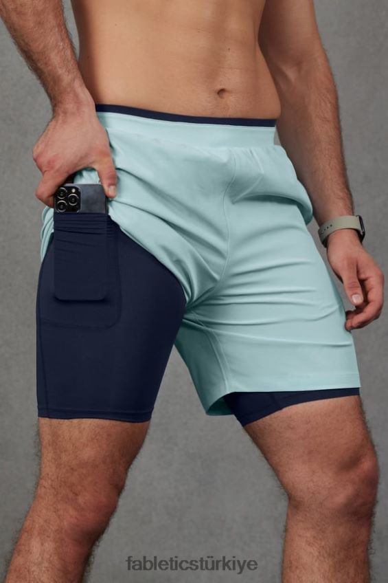 tr Fabletics erkekler temel kısa ii (çizgili) 134 İskandinav mavisi 40R06B3135