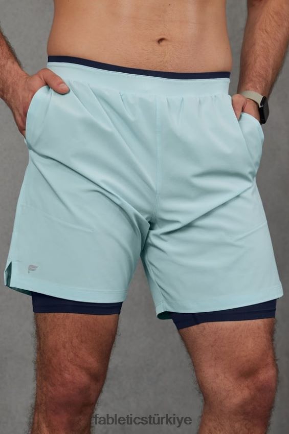tr Fabletics erkekler temel kısa ii (çizgili) 134 İskandinav mavisi 40R06B3135
