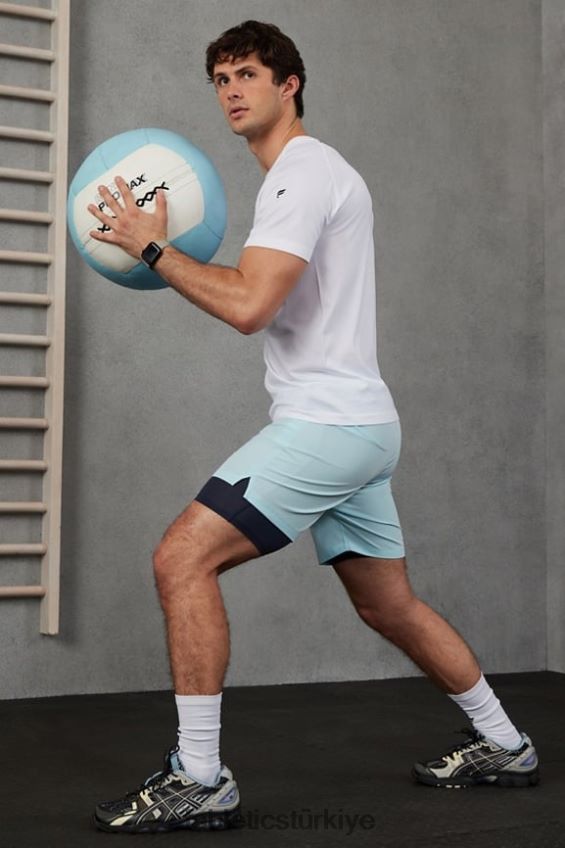 tr Fabletics erkekler temel kısa ii (çizgili) 134 İskandinav mavisi 40R06B3135