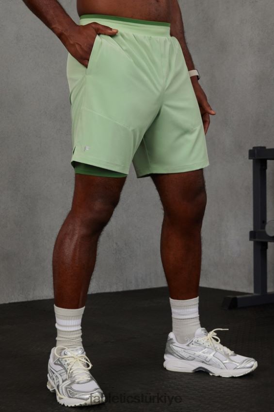 tr Fabletics erkekler temel kısa ii (çizgili) 135 Kekik 40R06B3138