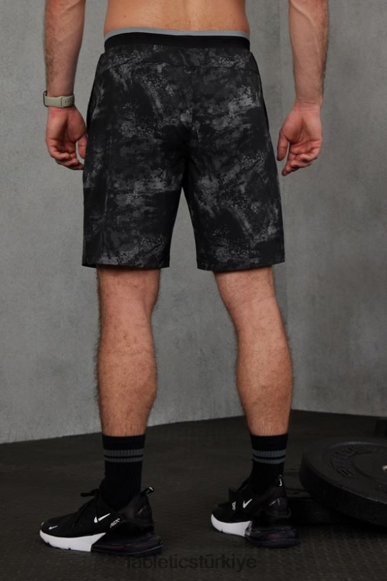tr Fabletics erkekler temel kısa ii (çizgili) 135 siyah ortam gürültüsü 40R06B3139