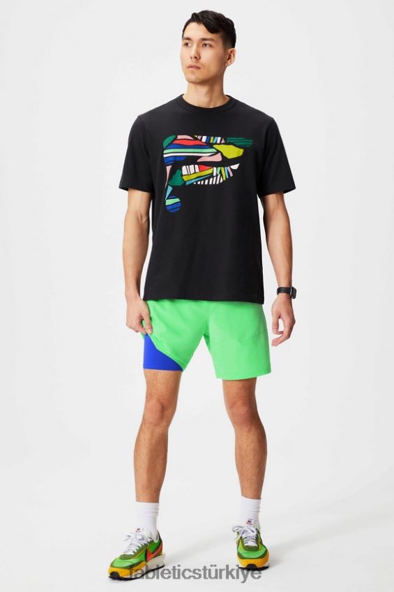 tr Fabletics erkekler temel kısa ii (çizgili) 135 yabani kireç 40R06B3140