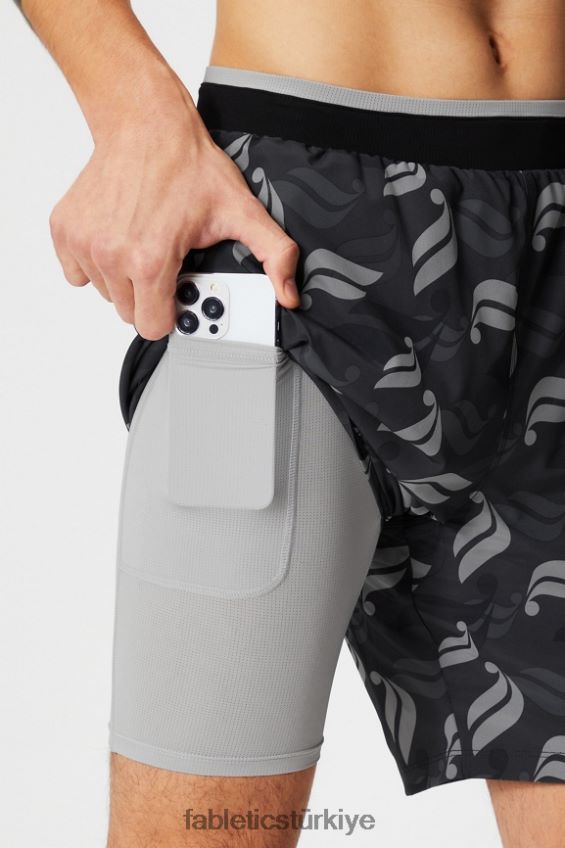 tr Fabletics erkekler temel kısa ii (çizgili) 136 blackletics atmak 40R06B3143