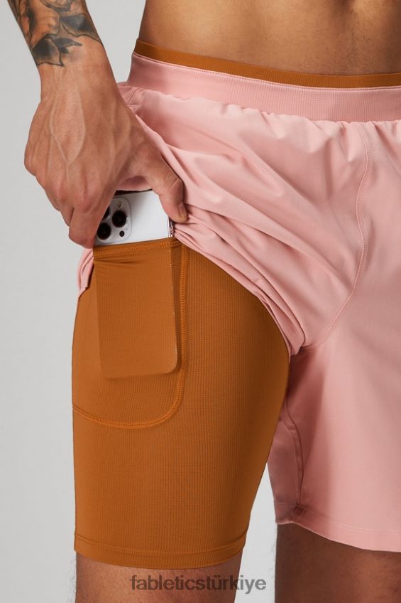 tr Fabletics erkekler temel kısa ii (çizgili) 136 pembe kayrak 40R06B3145