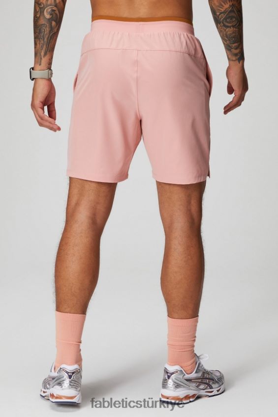 tr Fabletics erkekler temel kısa ii (çizgili) 136 pembe kayrak 40R06B3145