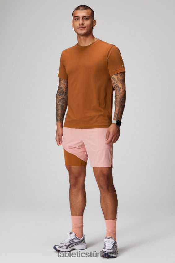 tr Fabletics erkekler temel kısa ii (çizgili) 136 pembe kayrak 40R06B3145