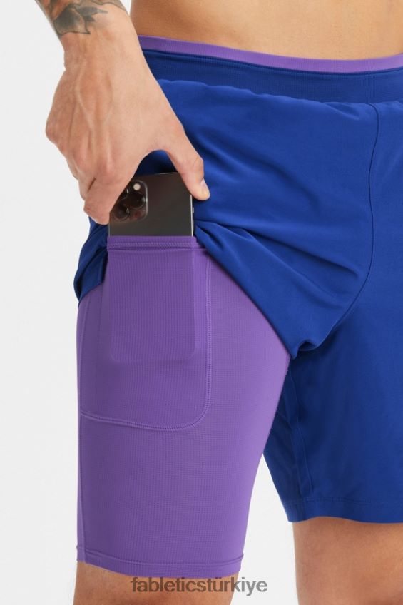 tr Fabletics erkekler temel kısa ii (çizgili) 137 fransız mavisi 40R06B3149