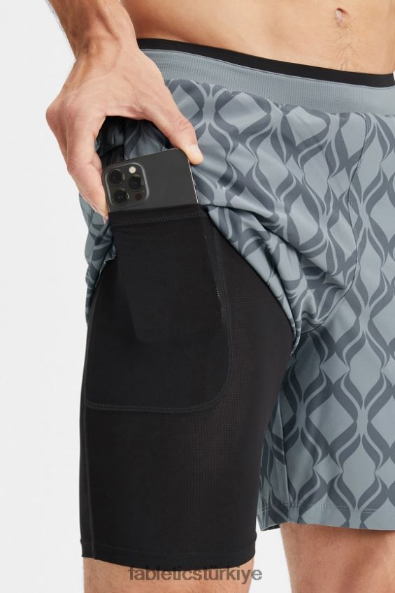 tr Fabletics erkekler temel kısa ii (çizgili) 137 gölge gri şato 40R06B3151