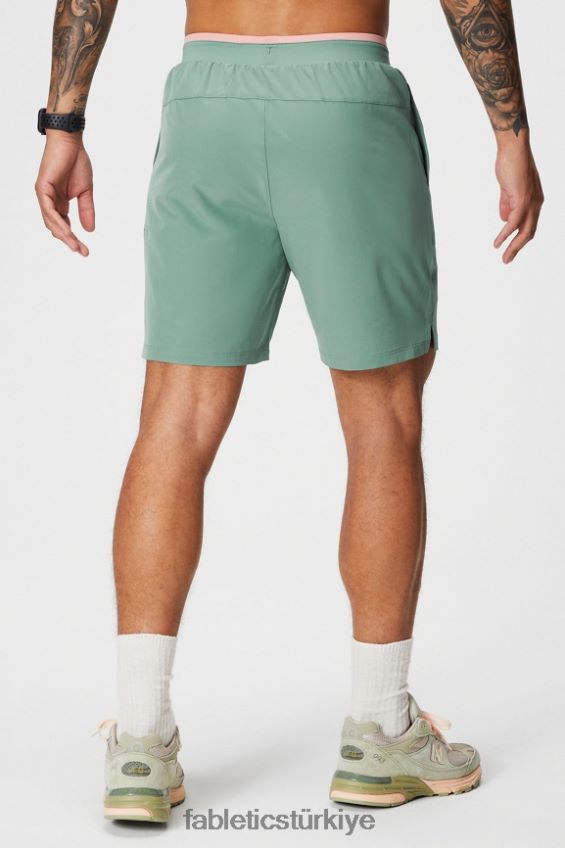 tr Fabletics erkekler temel kısa ii (çizgili) 137 gri kekik delikli 40R06B3147