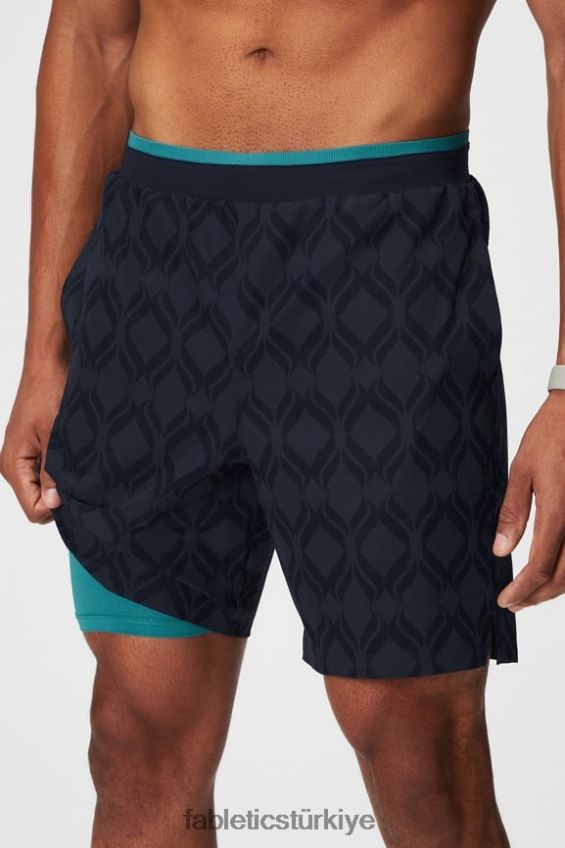 tr Fabletics erkekler temel kısa ii (çizgili) 137 klasik donanma şatosu 40R06B3148