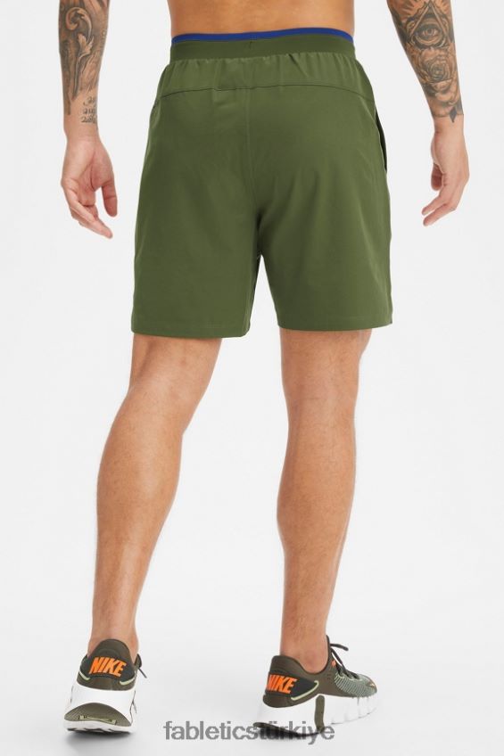 tr Fabletics erkekler temel kısa ii (çizgili) 138 koyu yosun 40R06B3154